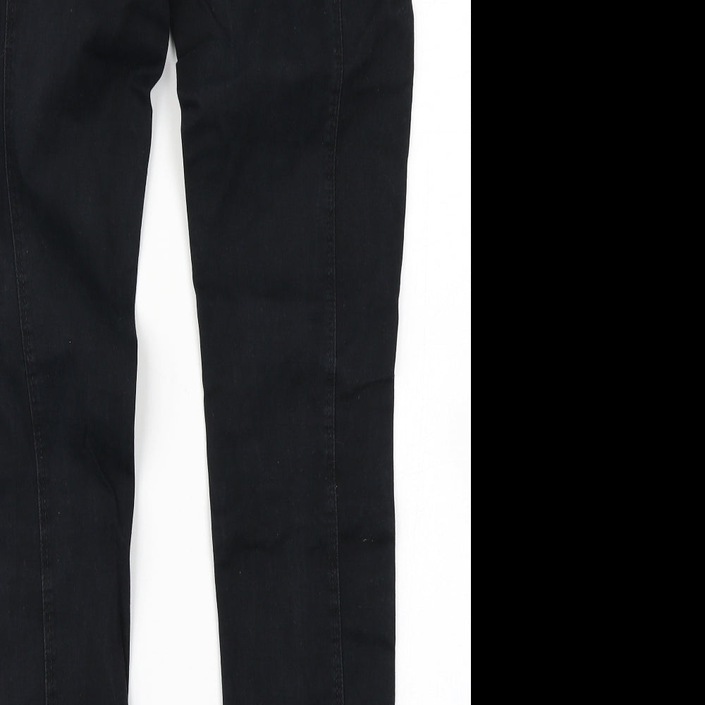 F&F Womens Black  Denim Skinny Jeans Size 10 L29 in