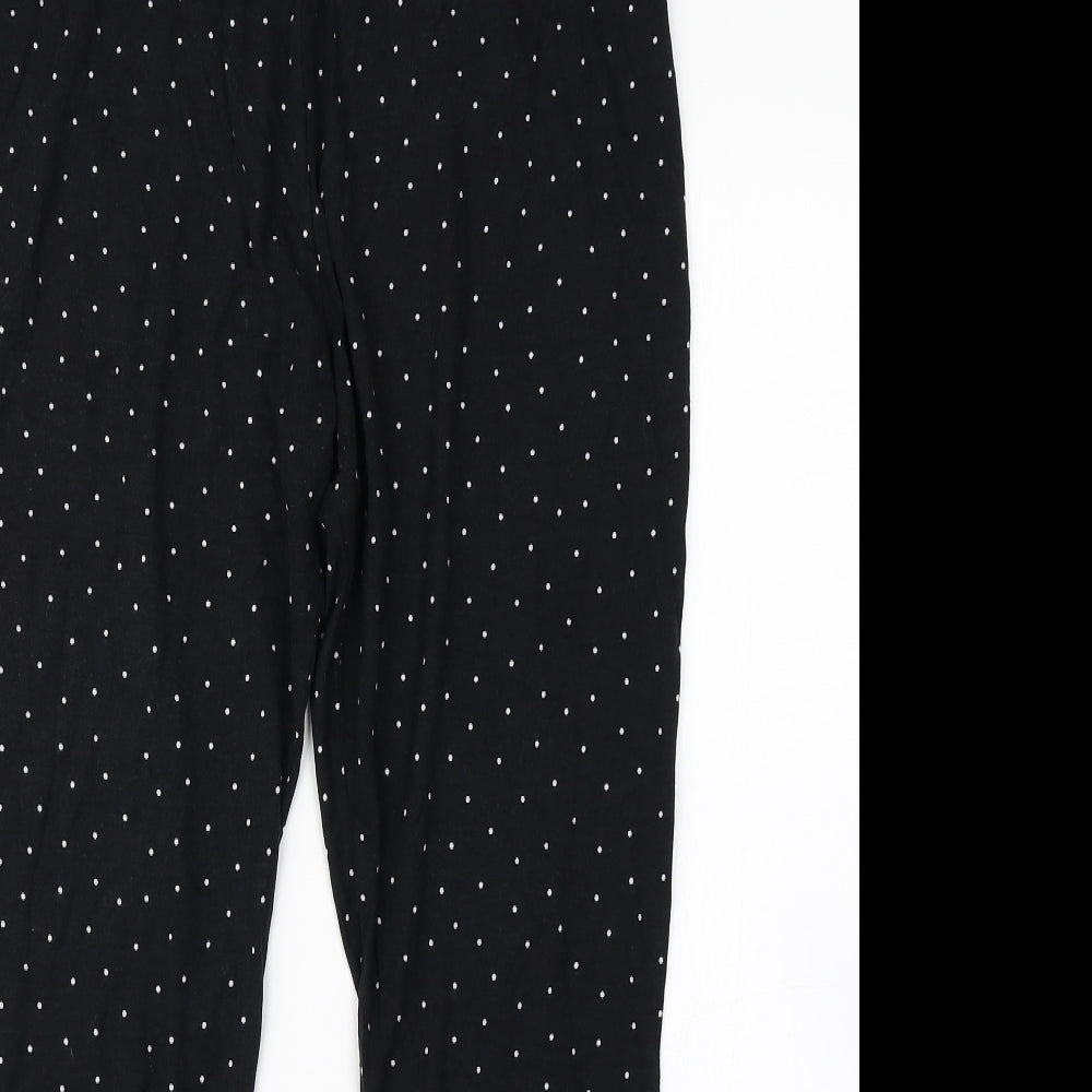George Womens Black Polka Dot  Cropped Leggings Size 20 L21 in