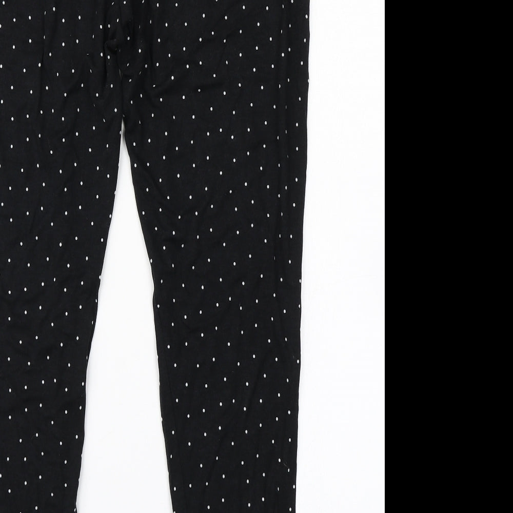 George Womens Black Polka Dot  Cropped Leggings Size 20 L21 in