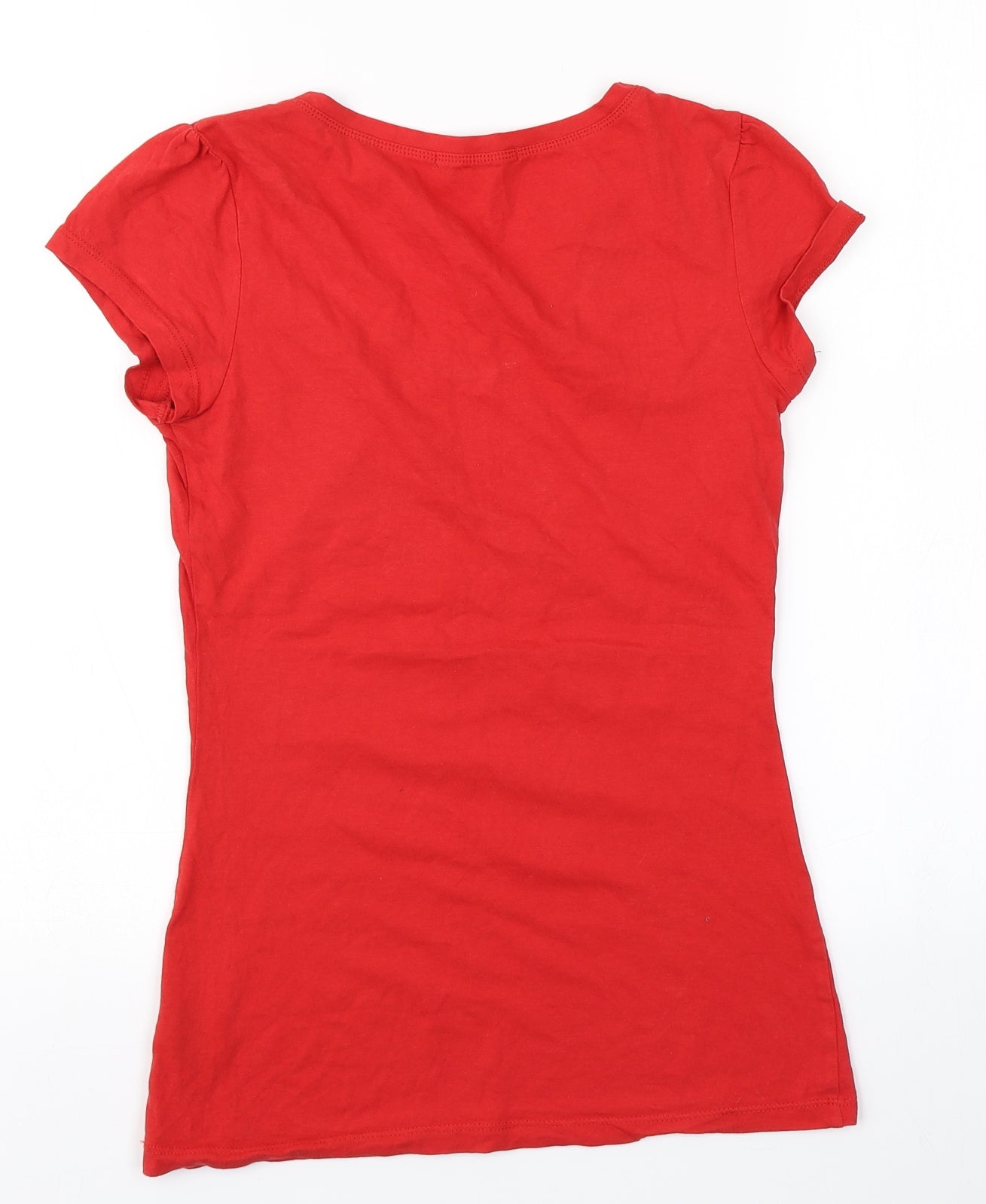 George Womens Red   Basic T-Shirt Size 8