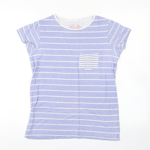 Atmosphere Womens Blue Striped  Basic T-Shirt Size 10