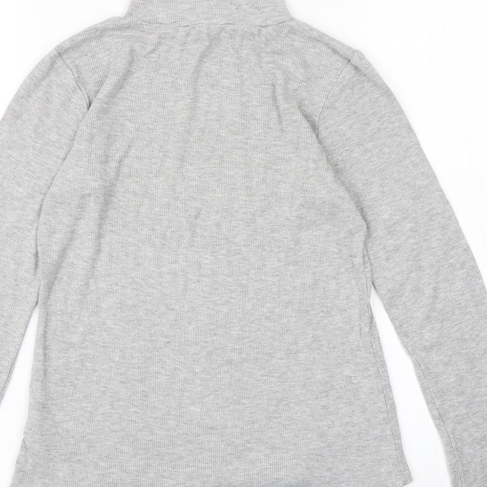 M&S Girls Grey   Basic T-Shirt Size 11-12 Years