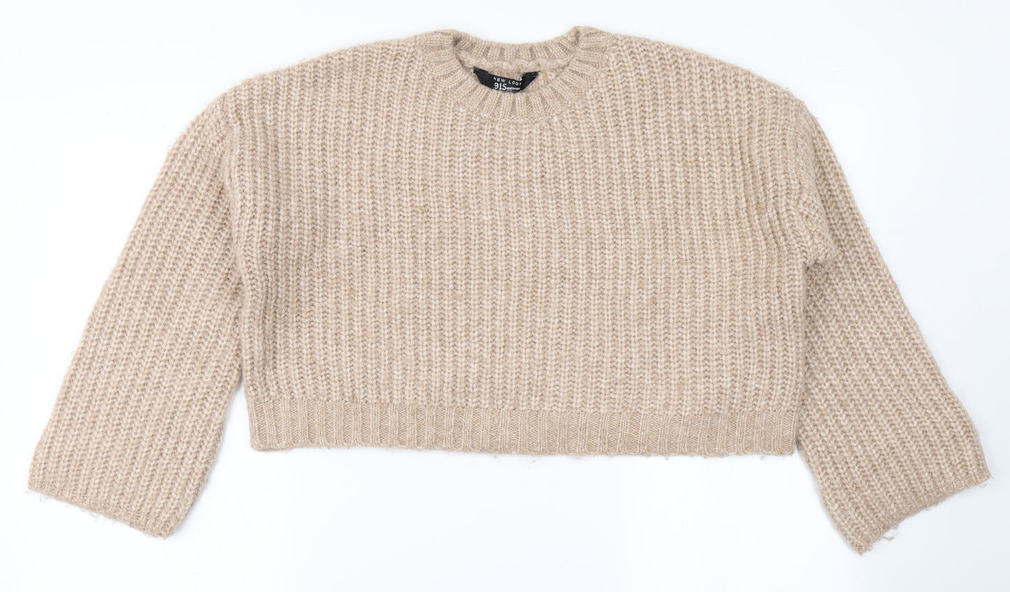 915 Generation Girls Brown  Knit Pullover Jumper Size 12-13 Years  - Cropped