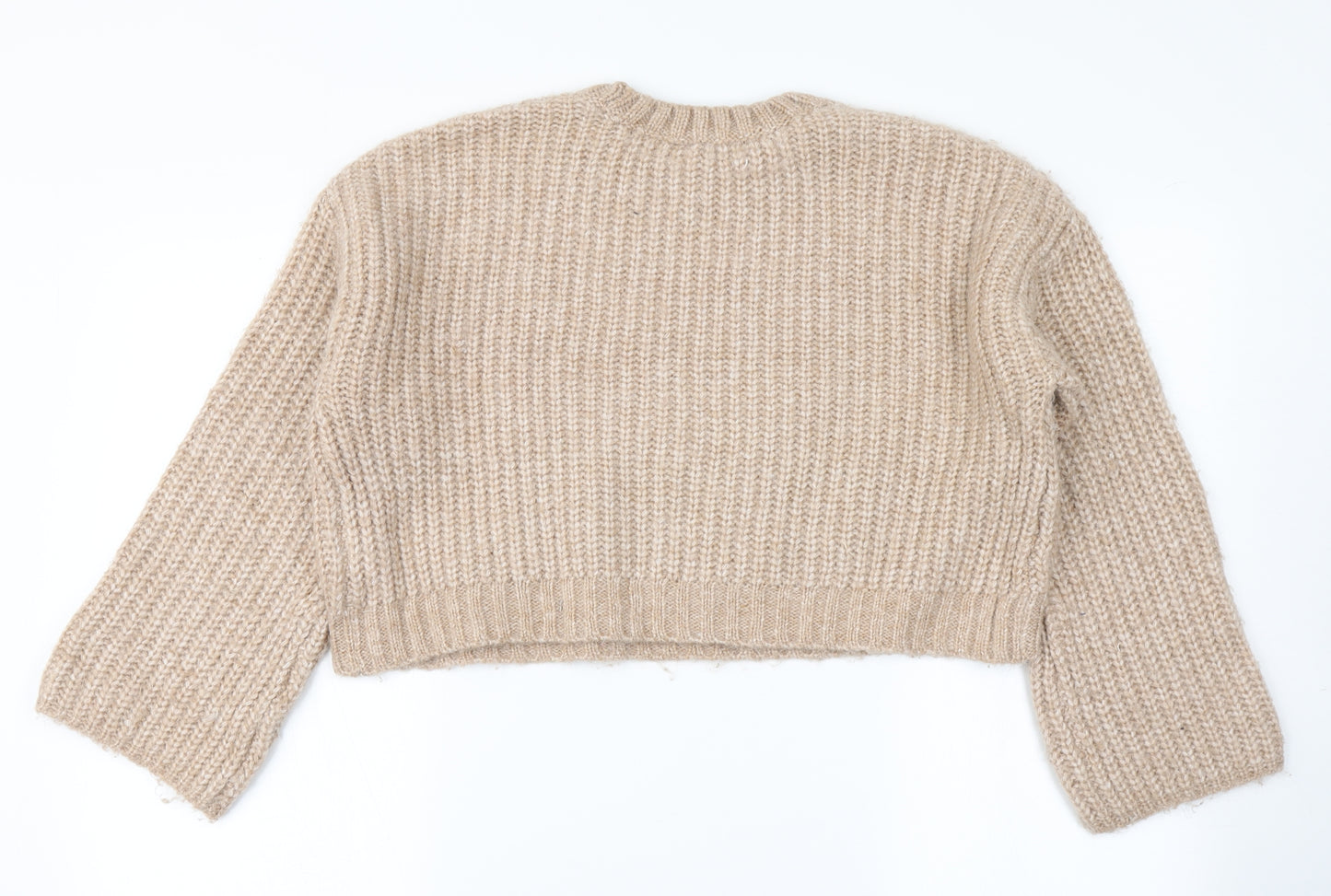 915 Generation Girls Brown  Knit Pullover Jumper Size 12-13 Years  - Cropped
