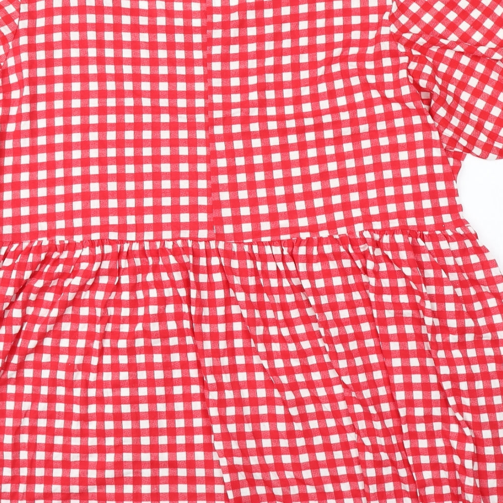 Yours Womens Red Check  Skater Dress  Size 22