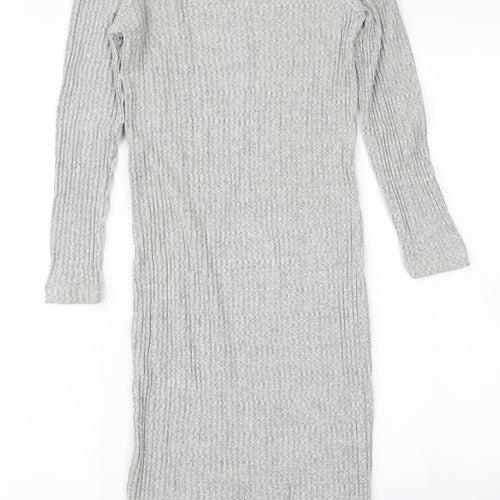 Primark Womens Grey  Knit Bodycon  Size 12