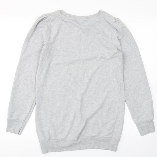 Denim CO Womens Grey   Pullover Sweatshirt Size 10  - Longline