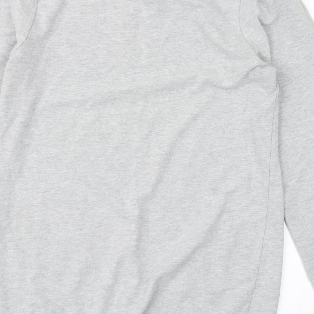 Denim CO Womens Grey   Pullover Sweatshirt Size 10  - Longline