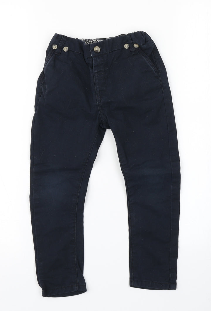 Matalan Girls Blue Chino Trousers Size 2-3 Years
