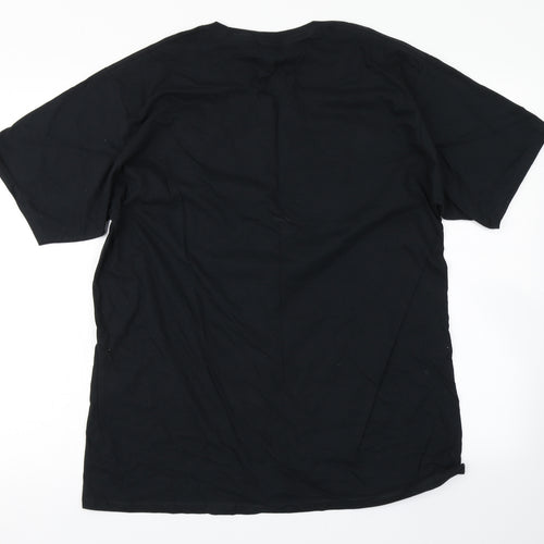 Vintage 1999 Mens Black    T-Shirt Size L