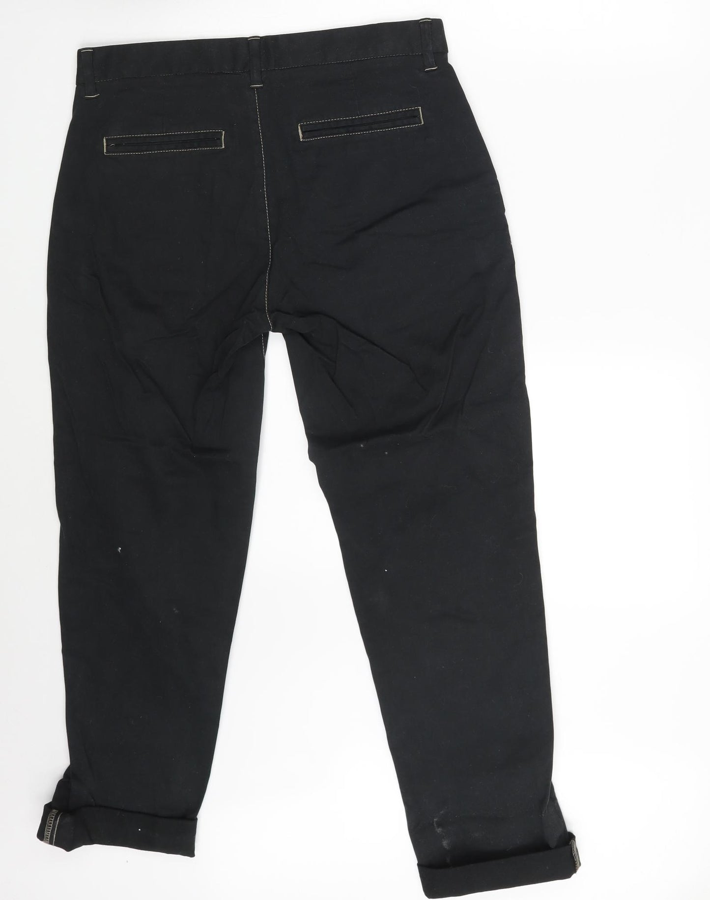 NEXT Mens Black  Denim Chino Trousers Size 30 in L30 in