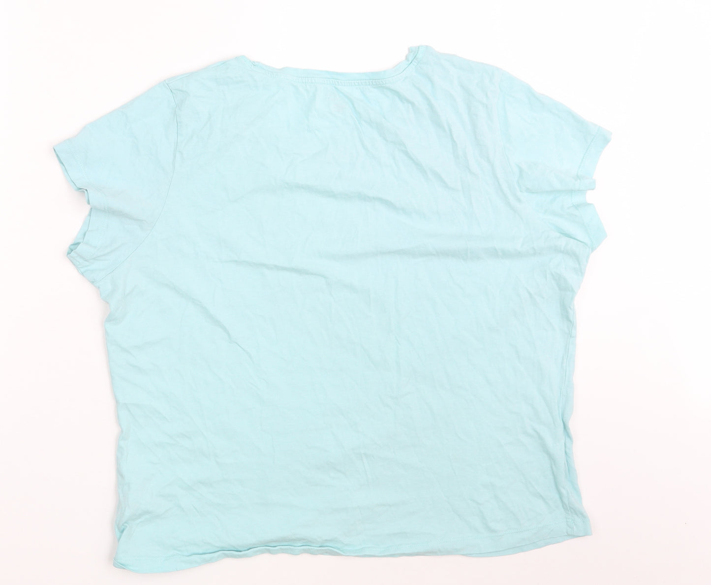 F&F Womens Blue   Basic T-Shirt Size 16  - Nightwear