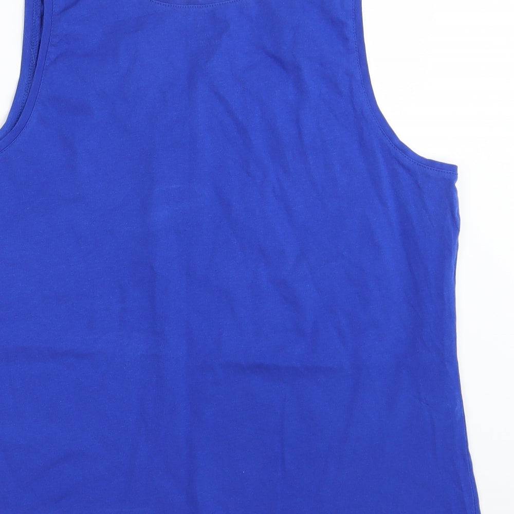 C&A Mens Blue   Basic Tank Size L