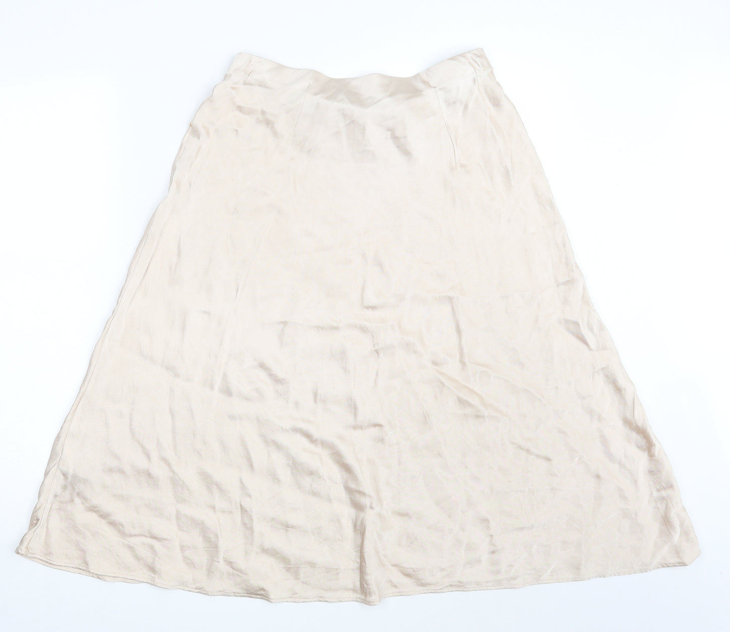 H&M Womens Gold   A-Line Skirt Size 12