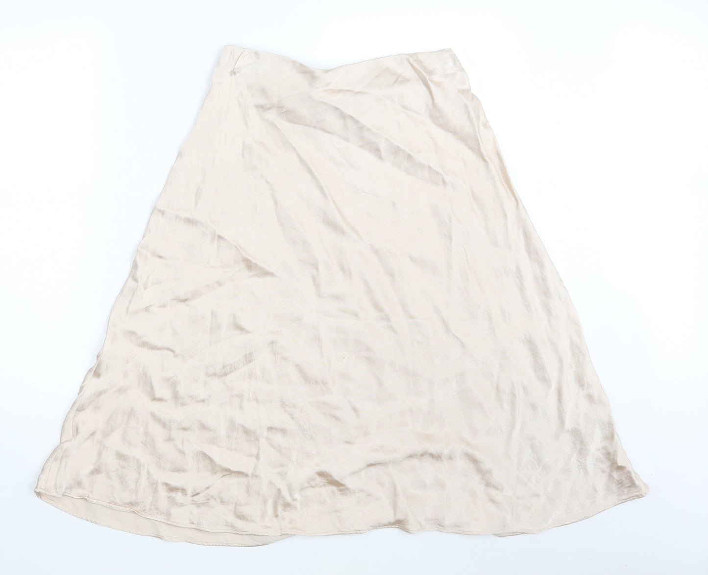 H&M Womens Gold   A-Line Skirt Size 12