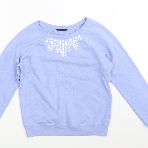 M&S Womens Blue   Pullover Jumper One Size