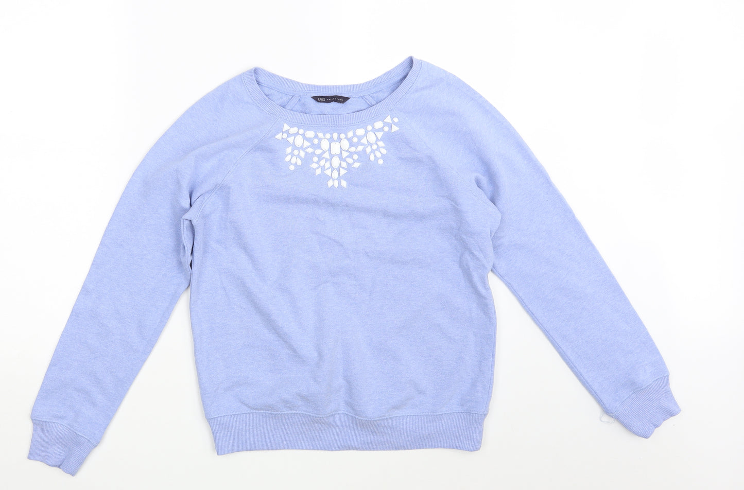 M&S Womens Blue   Pullover Jumper One Size