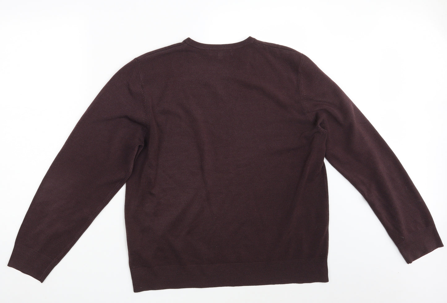 M&S Mens Purple   Pullover Sweatshirt Size L