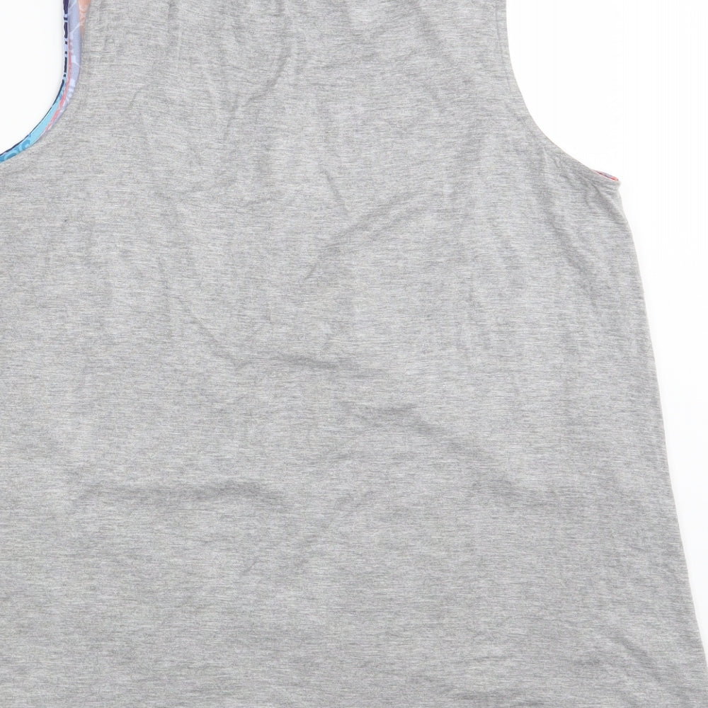 Klass Womens Multicoloured Geometric  Basic Tank Size M