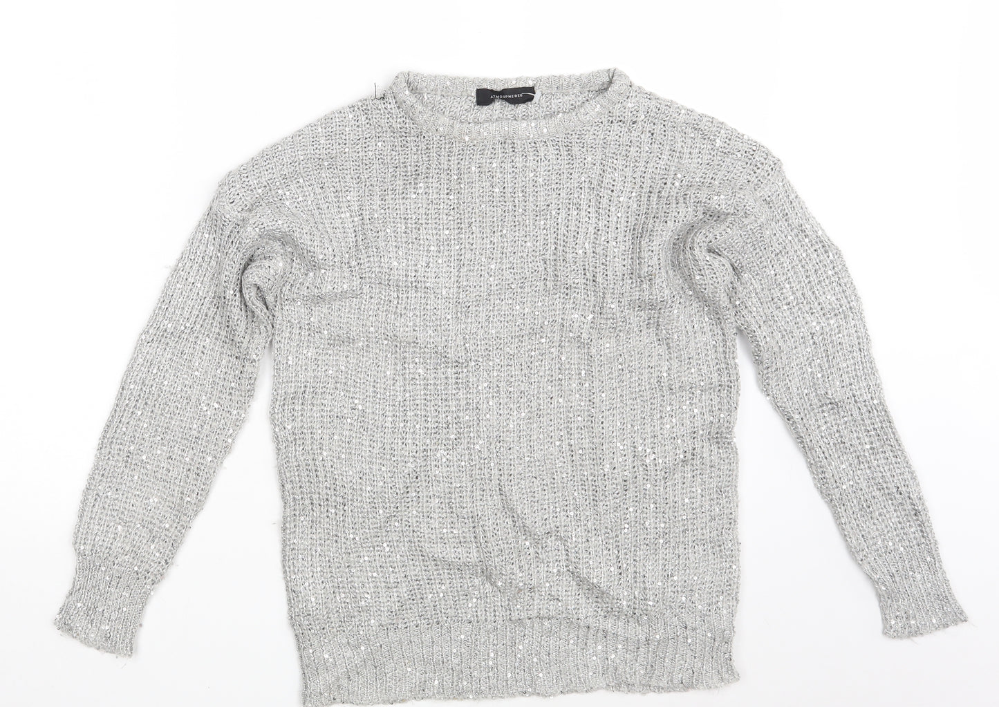 Atmosphere Womens Grey   Pullover Jumper Size 8