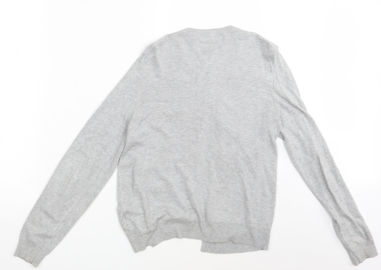 M&S Womens Grey   Cardigan Jumper Size 14