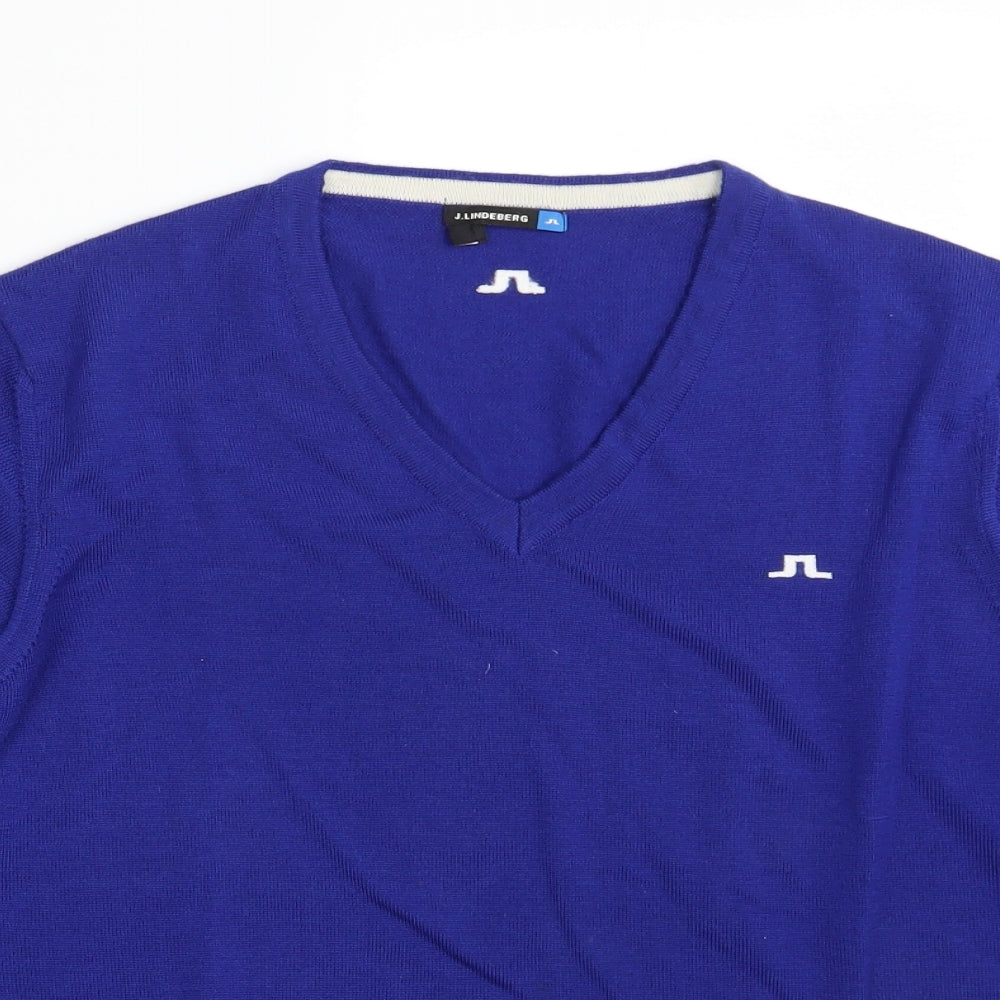 J.Lindeberg Mens Blue   Pullover Sweatshirt Size L
