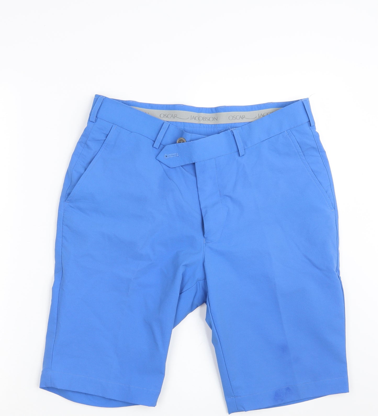 Oscar Jacobson Mens Blue   Chino Shorts Size 32 in