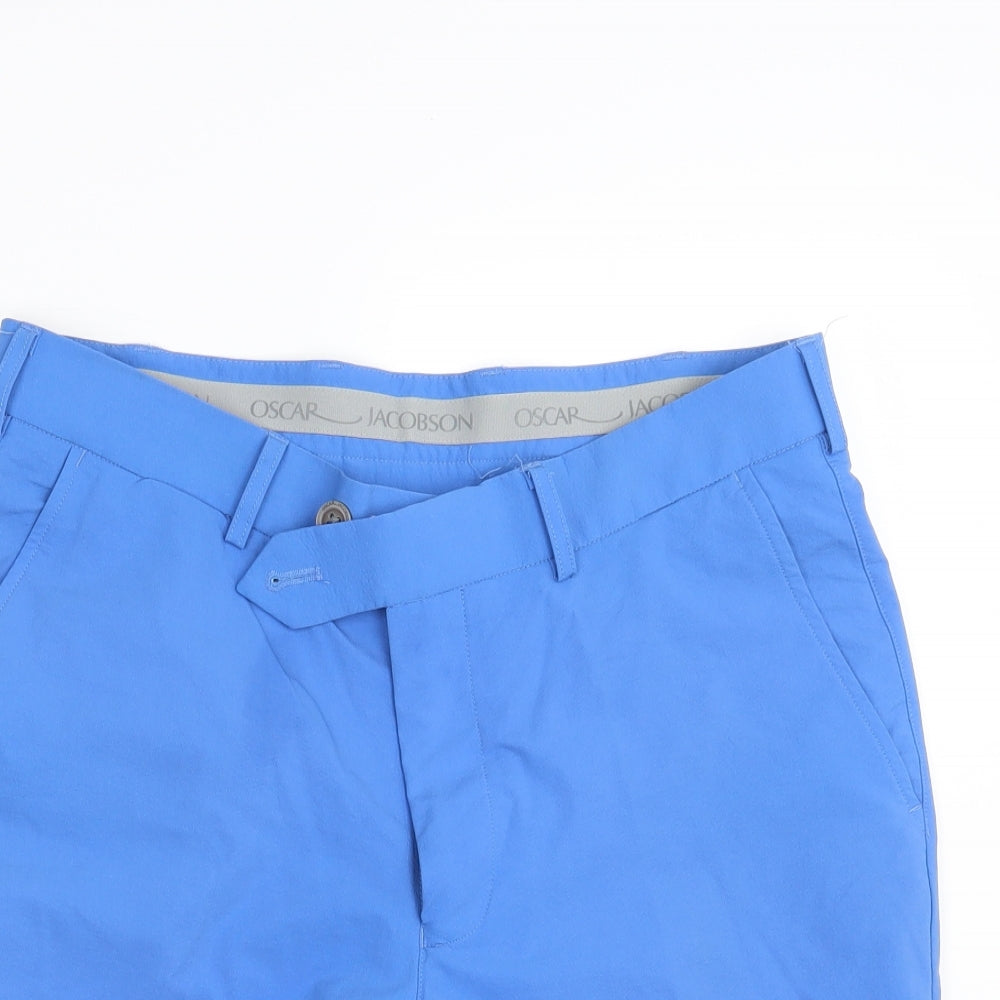 Oscar Jacobson Mens Blue   Chino Shorts Size 32 in