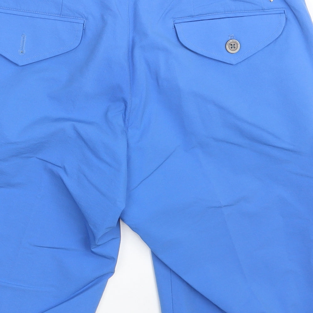 Oscar Jacobson Mens Blue   Chino Shorts Size 32 in
