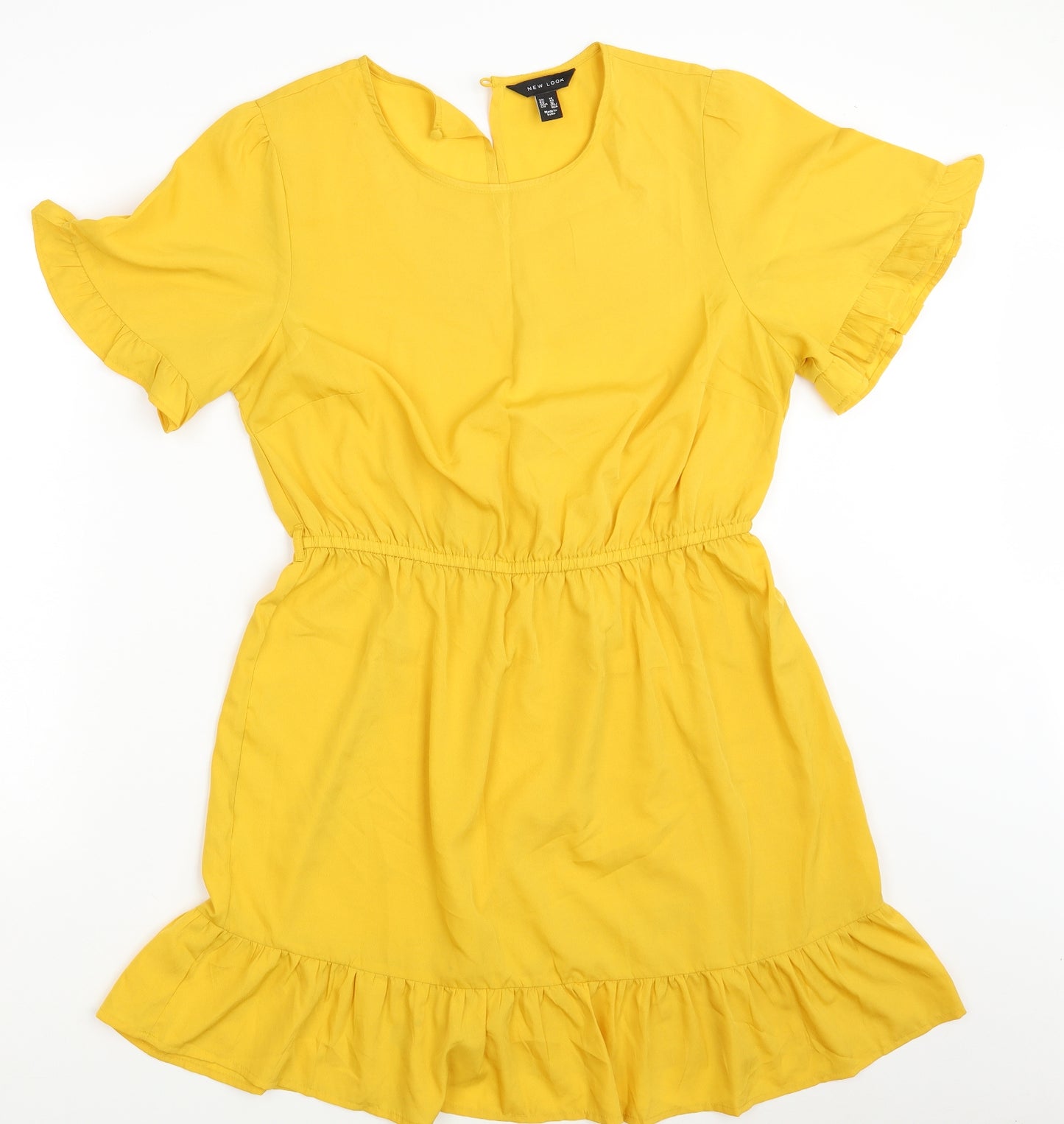 New Look Womens Yellow   Fit & Flare  Size 14