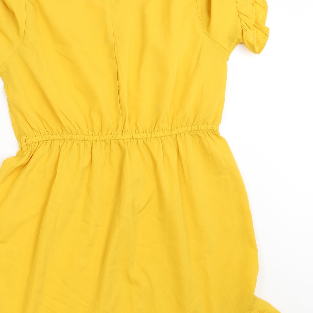 New Look Womens Yellow   Fit & Flare  Size 14