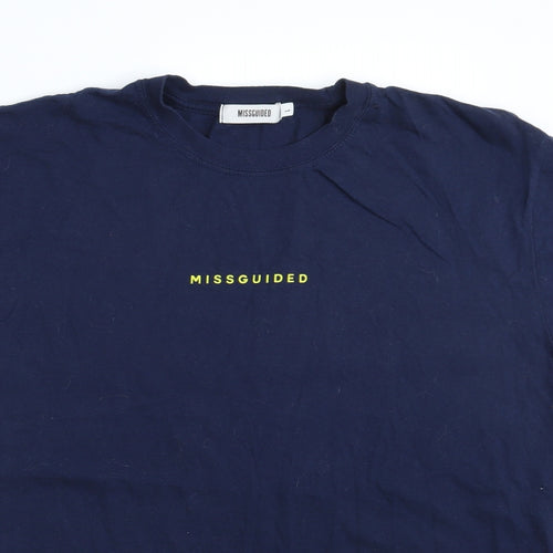 Missguided Mens Blue    T-Shirt Size L