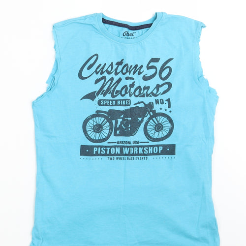 Rebel  Girls Blue   Basic T-Shirt Size 10-11 Years