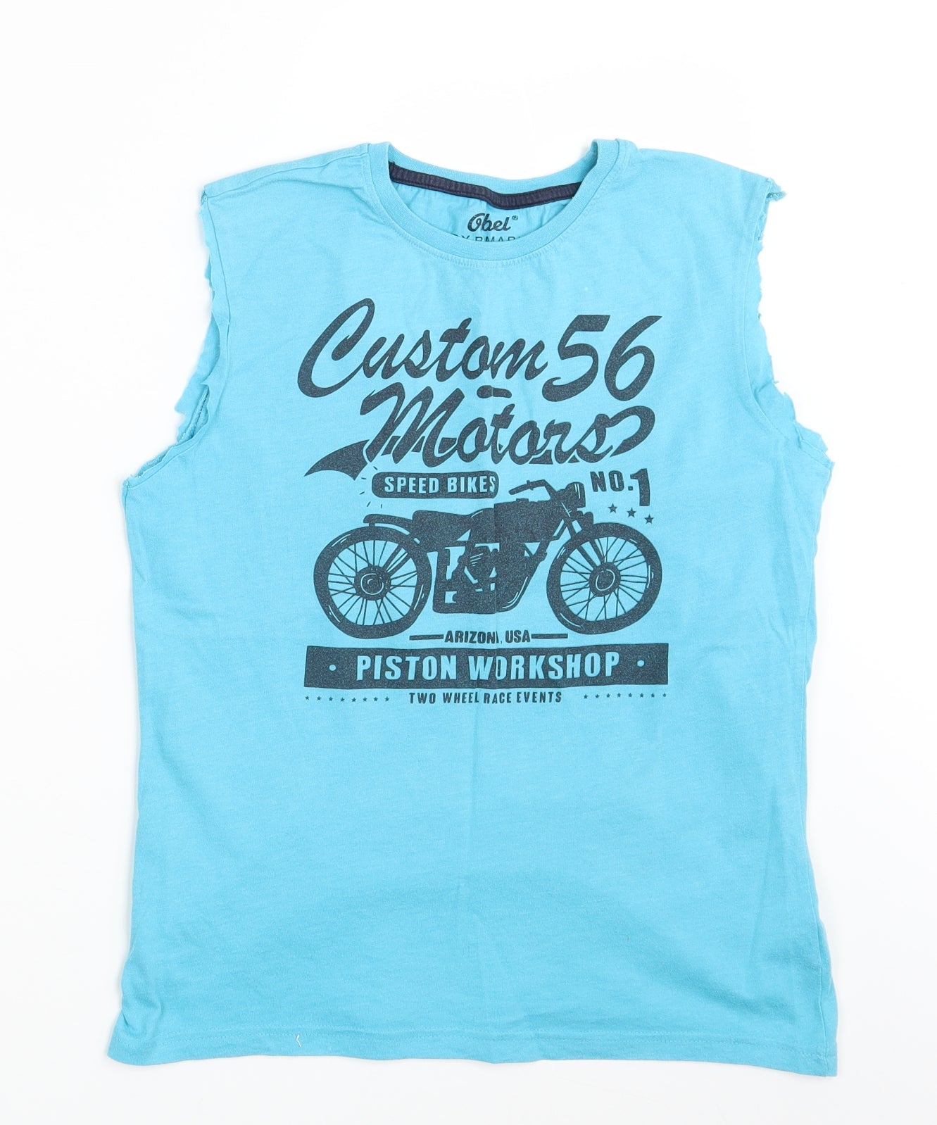 Rebel  Girls Blue   Basic T-Shirt Size 10-11 Years
