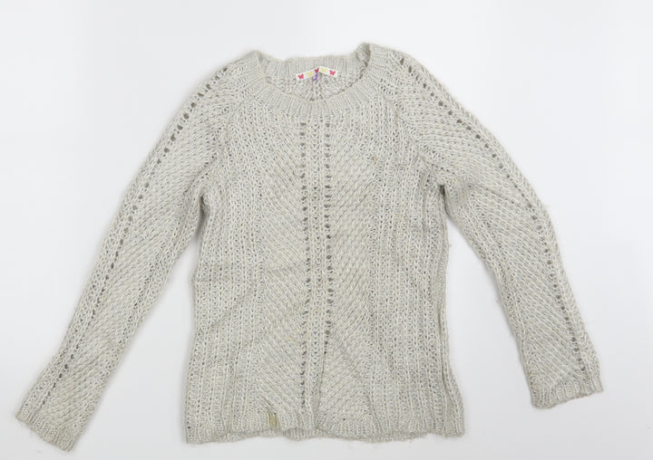 John Lewis Girls Grey Pullover Jumper Size 10 Years