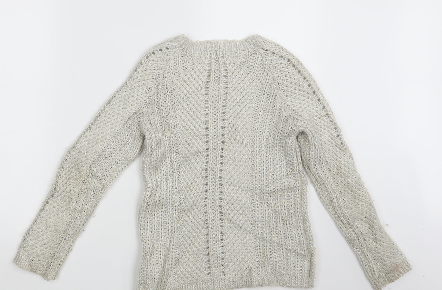 John Lewis Girls Grey   Pullover Jumper Size 10 Years