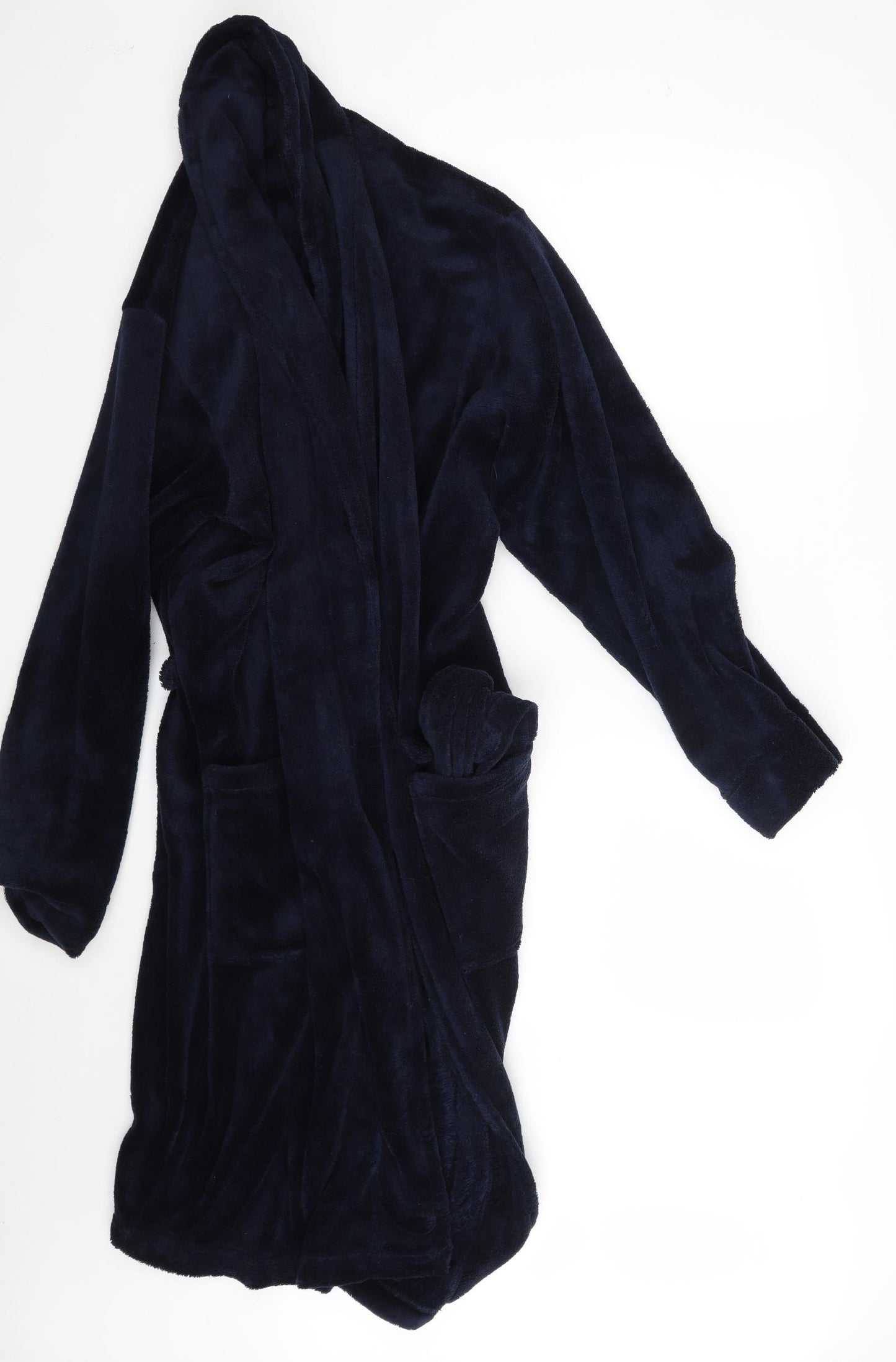 F&F Mens Blue Solid   Robe Size L