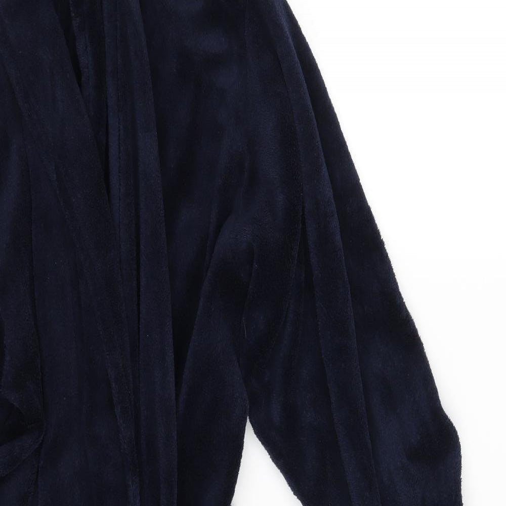 F&F Mens Blue Solid   Robe Size L