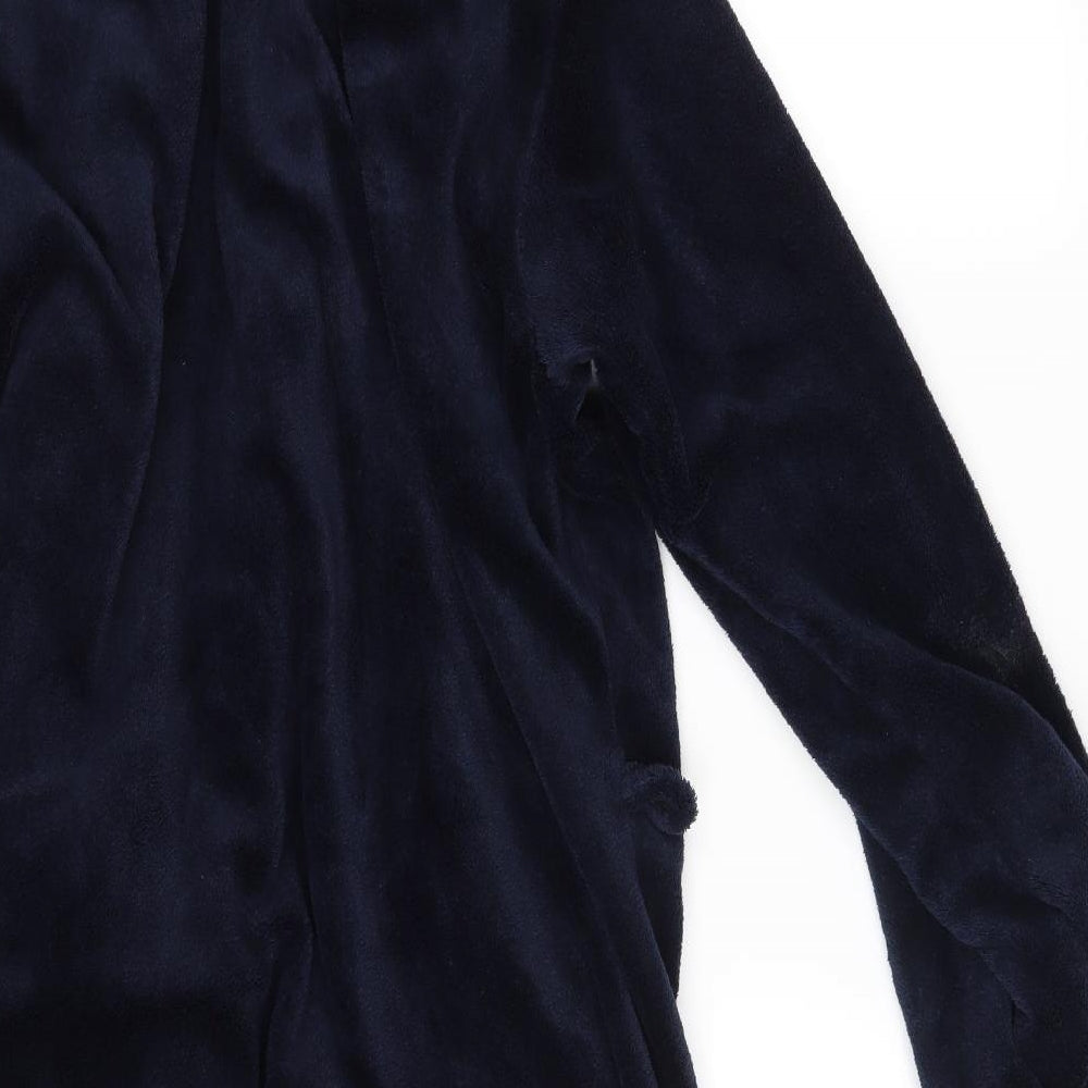 F&F Mens Blue Solid   Robe Size L