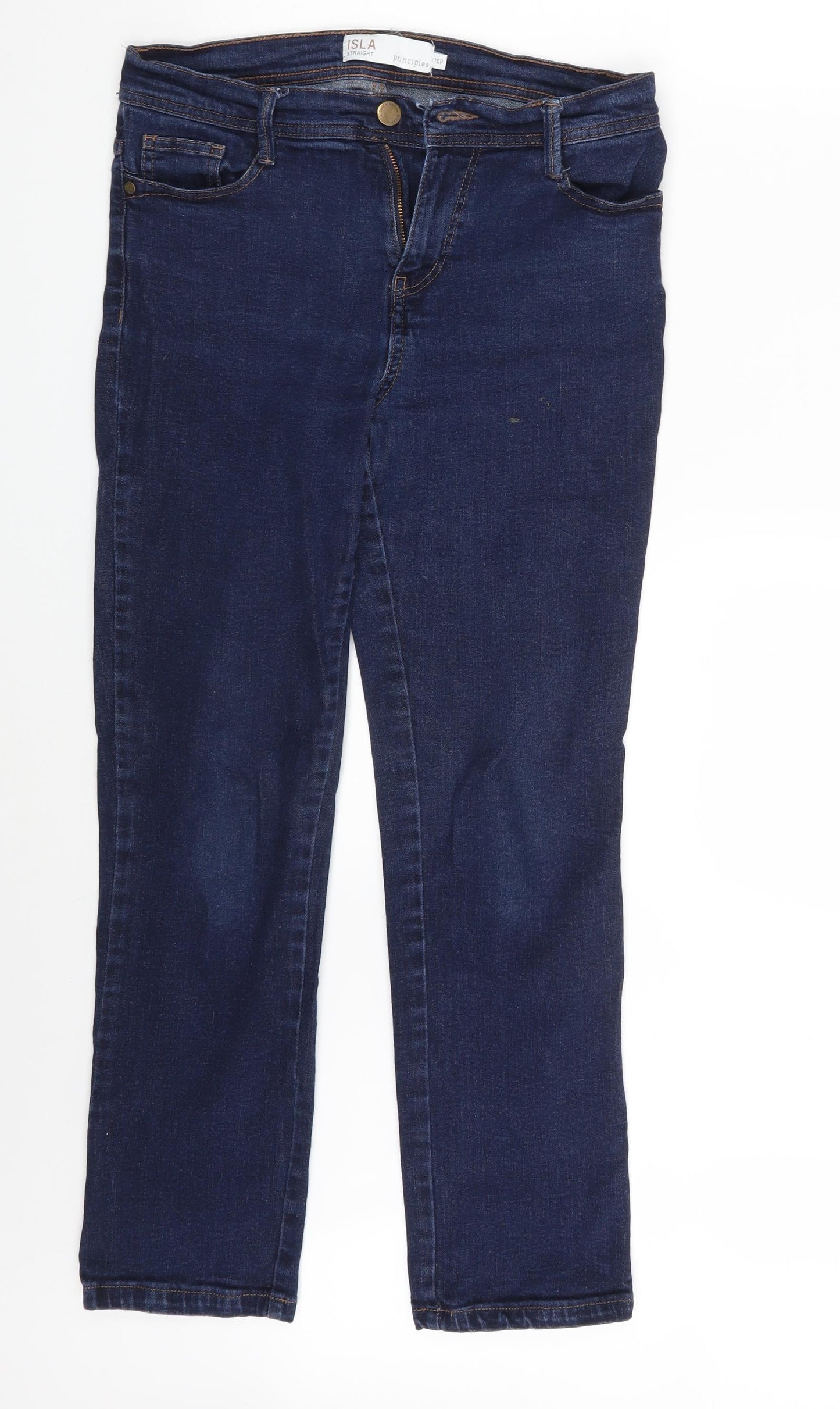 Principles Womens Blue  Denim Straight Jeans Size 10 L27 in