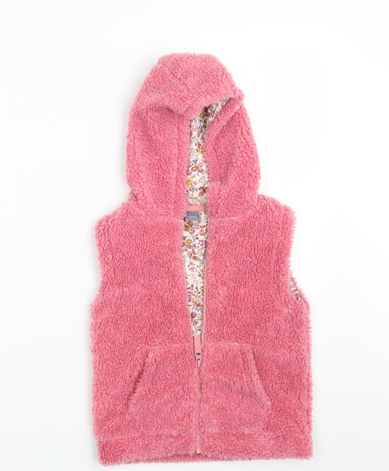 NEXT Girls Pink   Gilet Jacket Size 5-6 Years