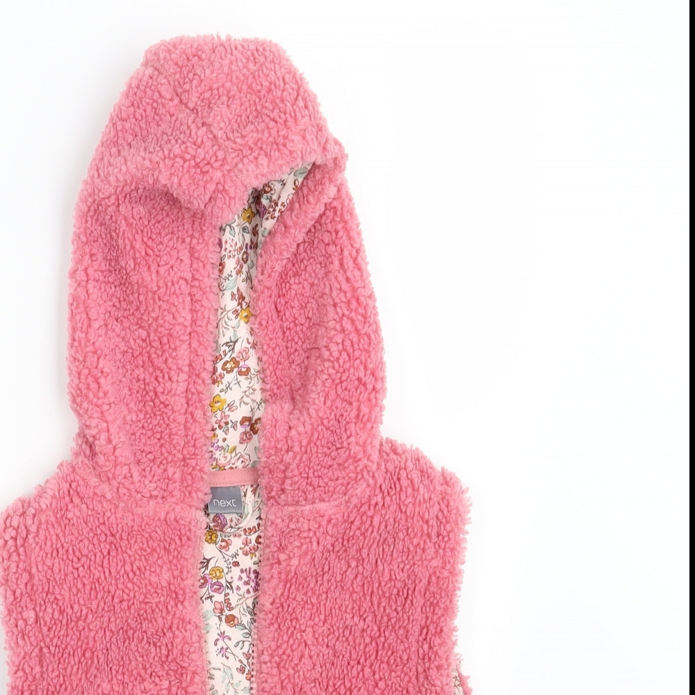NEXT Girls Pink   Gilet Jacket Size 5-6 Years