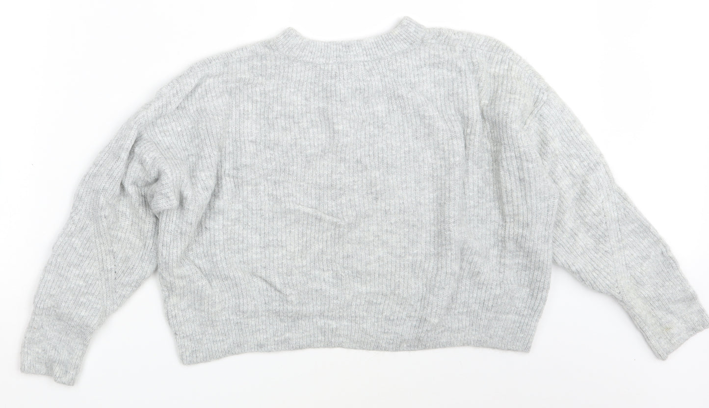 Topshop Womens Grey   Pullover Jumper Size M
