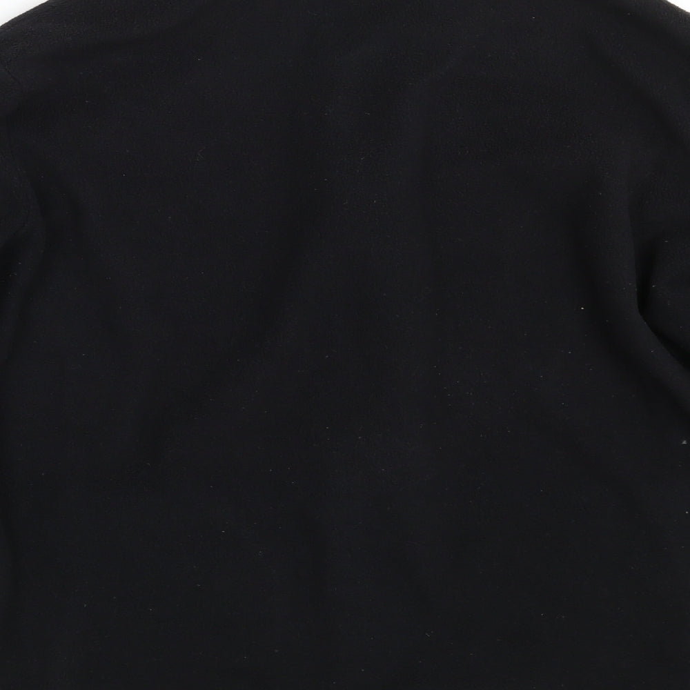 M&S Womens Black   Full Zip Jumper Size 16