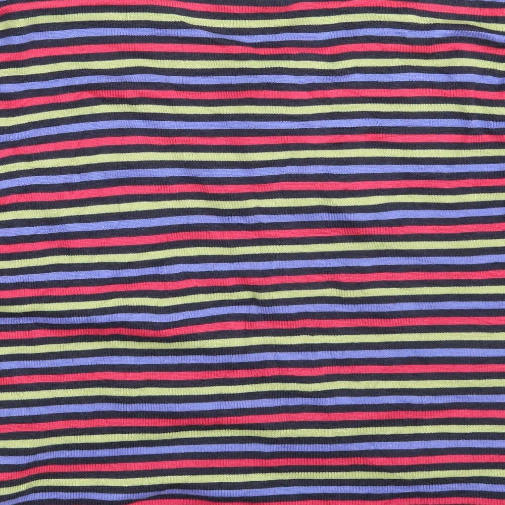 Per Una Womens Multicoloured Striped  Cardigan Jumper Size 14
