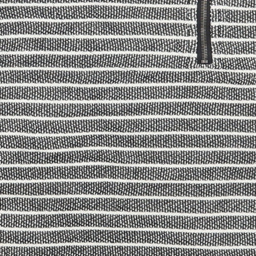 M&S Womens Black Striped  Pullover Sweatshirt Size 16