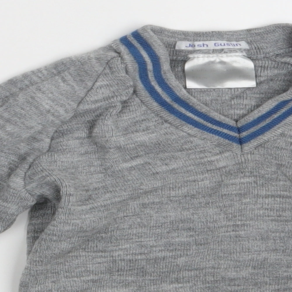 Josh Gustin Boys Grey   Pullover Jumper Size 12-18 Months