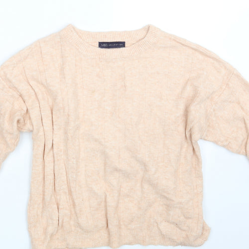 M&S Womens Orange   Pullover Jumper Size 10