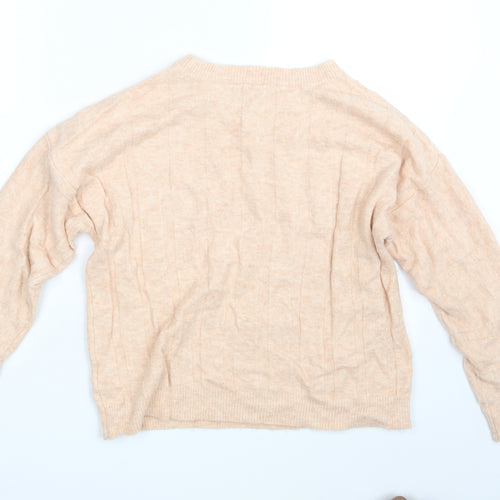 M&S Womens Orange   Pullover Jumper Size 10