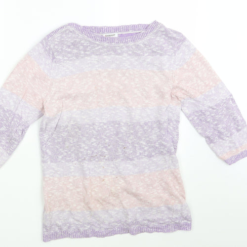 Damart Womens Multicoloured Striped  Pullover Jumper Size 10